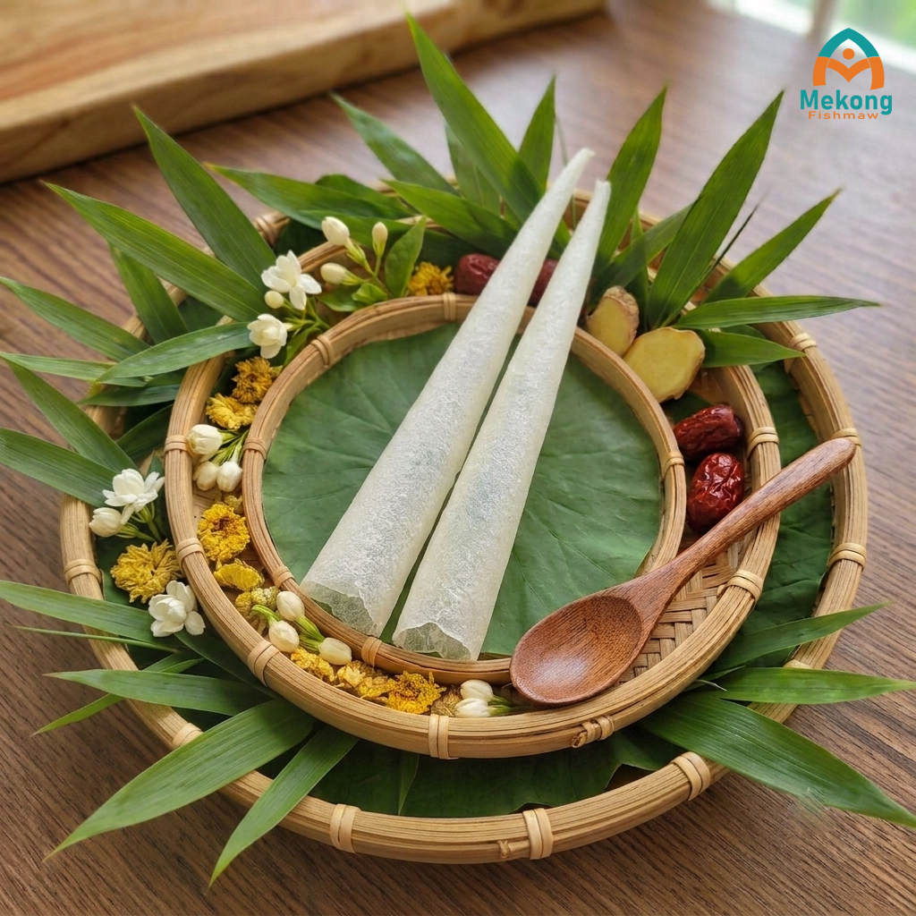Bong bóng cá ba sa - dạng ống